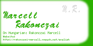 marcell rakonczai business card